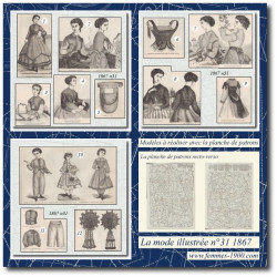 1867 N°31 Sewing patterns...