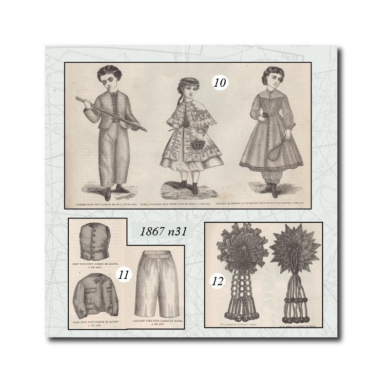 Rosace en taffetas et perles