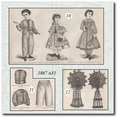 Rosace en taffetas et perles