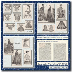 1867 N°35 Sewing patterns...