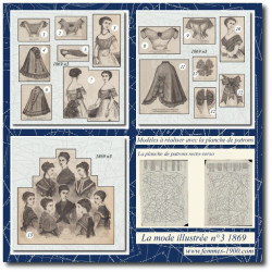 1869 N°3 Patrons A4 La mode...