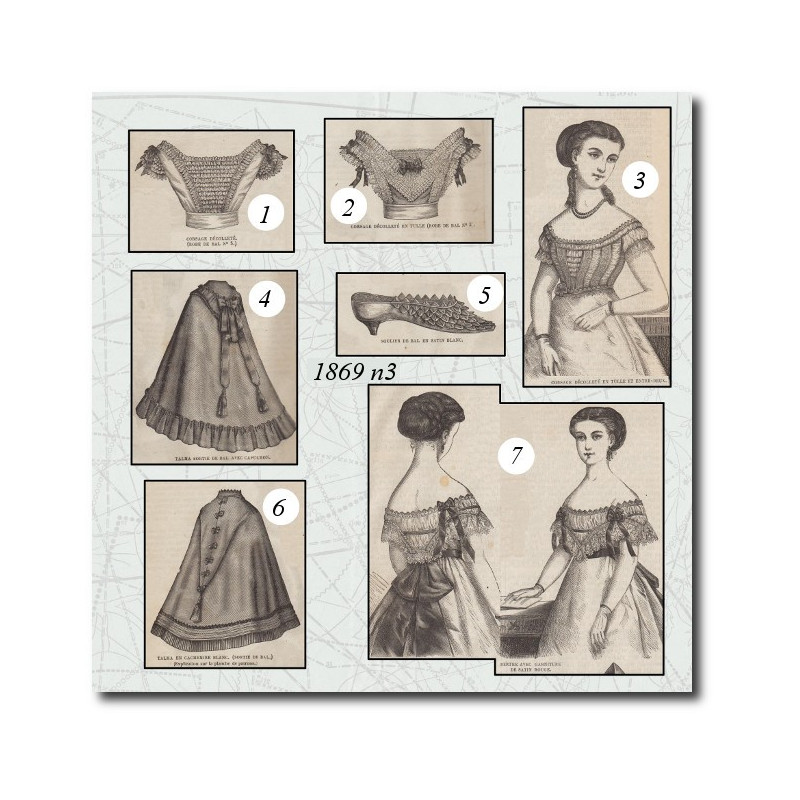 Corsage décolleté en tulle