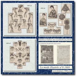 1869 N°8 Sewing patterns A4...