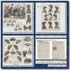1869 N°20 Sewing patterns...