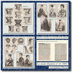 1869 N°45 Sewing patterns...