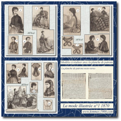 1870 N°1 Patrons A4 La mode...