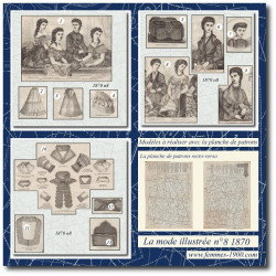 1870 N°8 Patrons A4 La mode...