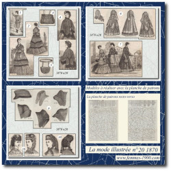 1870 N°20 Sewing patterns...