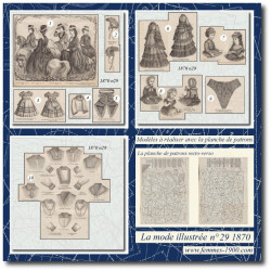 1870 N°29 Sewing patterns...