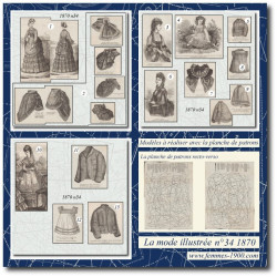 1870 N°34 Sewing patterns...