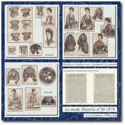 1870 N°36 Sewing patterns...