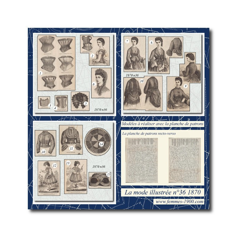 patron de corset 1870