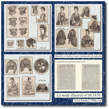 patron de corset 1870