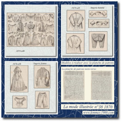 1870 N°38 Sewing patterns...