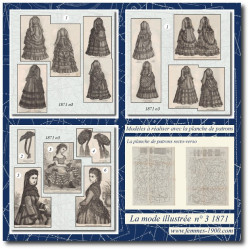 1871 N°3 Patrons A4 La mode...