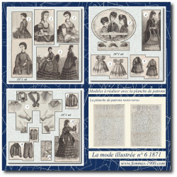 1871 N°6 Patrons A4 La mode...