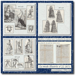 1871 N°22 Sewing patterns...