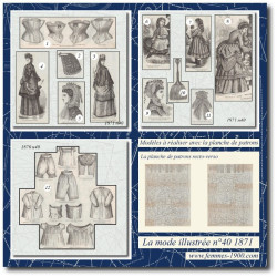 1871 N°40 Sewing patterns...