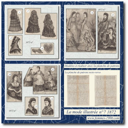 1872 N°7 Sewing patterns A4...