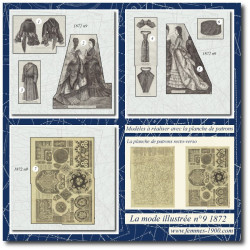 1872 N°9 Sewing patterns A4...