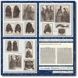 1872 N°12 Sewing patterns...