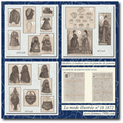 1872 N°18 Sewing patterns...