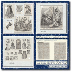 1872 N°20 Sewing patterns...