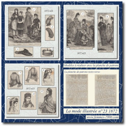 1872 N°23 Sewing patterns...