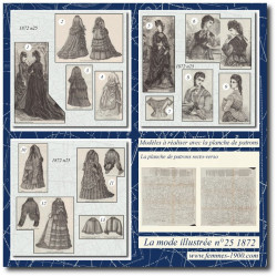 1872 N°25 Sewing patterns...