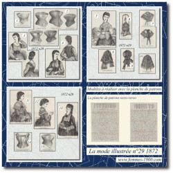 1872 N°29 Sewing patterns...