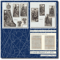 1874 N°1 Patrons A4 La mode...