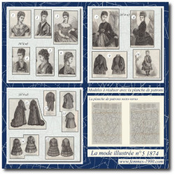 1874 N°5 Patrons A4 La mode...