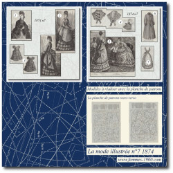 1874 N°7 Patrons A4 La mode...