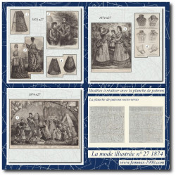 1874 N°27 Sewing patterns...