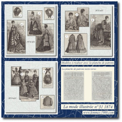 1874 N°31 Sewing patterns...