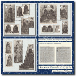 1874 N°40 Sewing patterns...