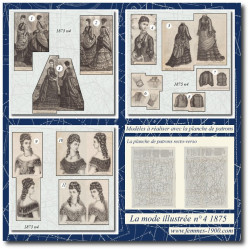 1875 N°4 Patrons A4 La mode...