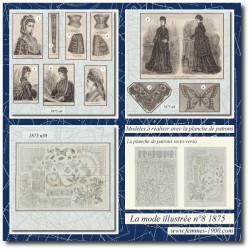 1875 N°8 Patrons A4 La mode...