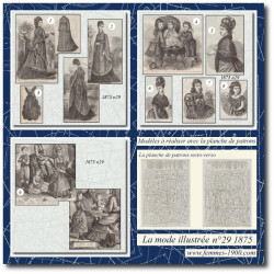 1875 N°29 Sewing patterns...