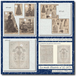 1875 N°32 Sewing patterns...