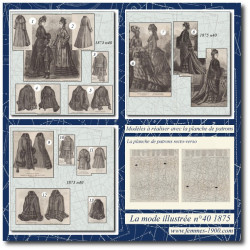 1875 N°40 Sewing patterns...