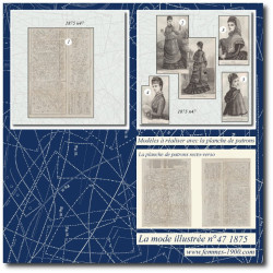 1875 N°47 Sewing patterns...