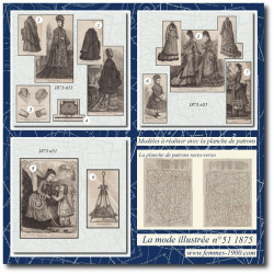 1875 N°51 Sewing patterns...
