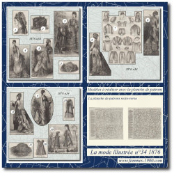 1876 N°34 Sewing patterns...