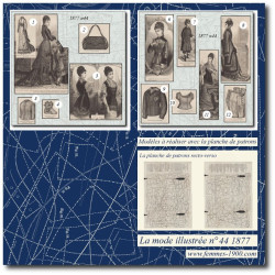 1877 N°44 Sewing patterns...