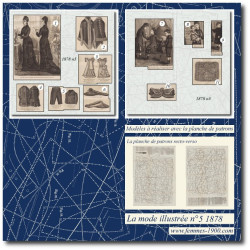 1878 N°5 Patrons A4 La mode...