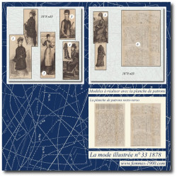 1878 N°33 Sewing patterns...