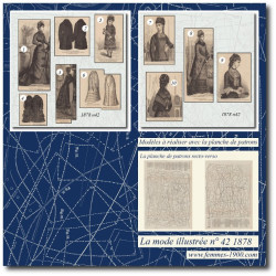1878 N°42 Sewing patterns...