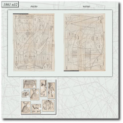 1861 N°32 Patrons  La mode...