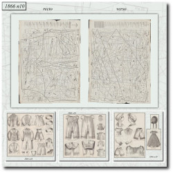 1866 N°10 Sewing patterns...